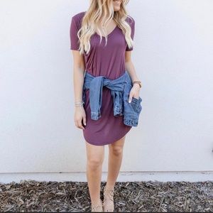 Z Supply purple T-shirt dress size small